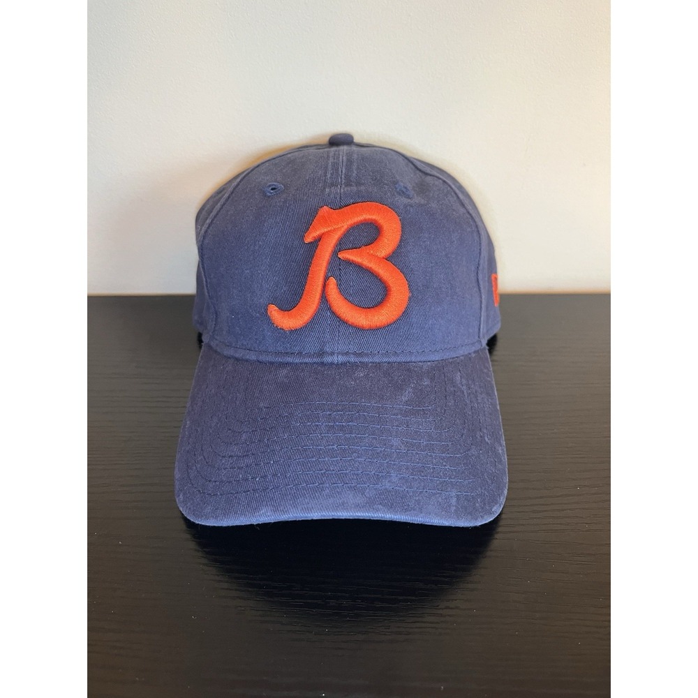 Chicago Bears New Era Hat Cap 49 Forty NFL Navy Blue Orange Football Size Small